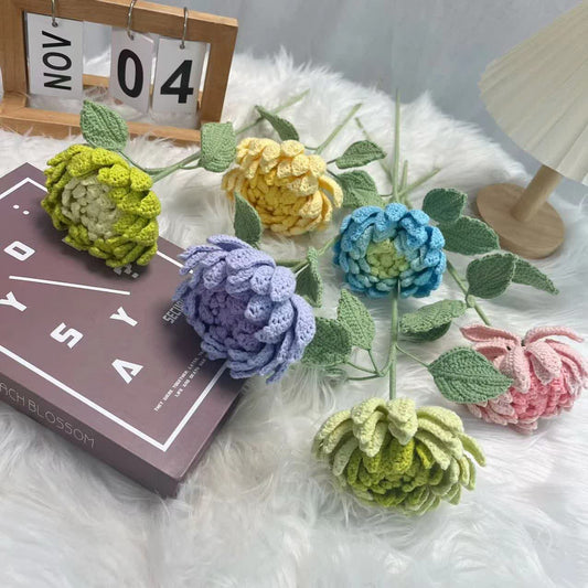 Hand-woven Dahlia Bouquet Ornament - Set(6 Colors) - 16.14'' H - image 0