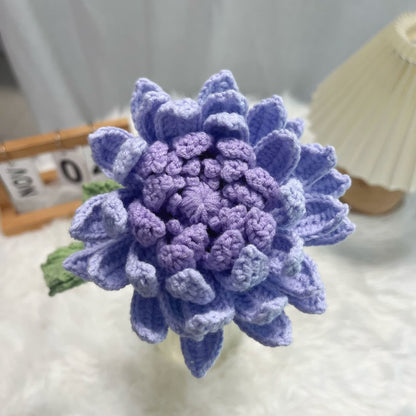 Hand-woven Dahlia Bouquet Ornament - Purple - 16.14'' H - image 8