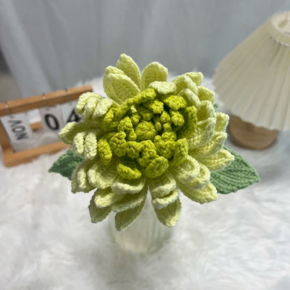 Hand-woven Dahlia Bouquet Ornament - Matcha - 16.14'' H - image 9