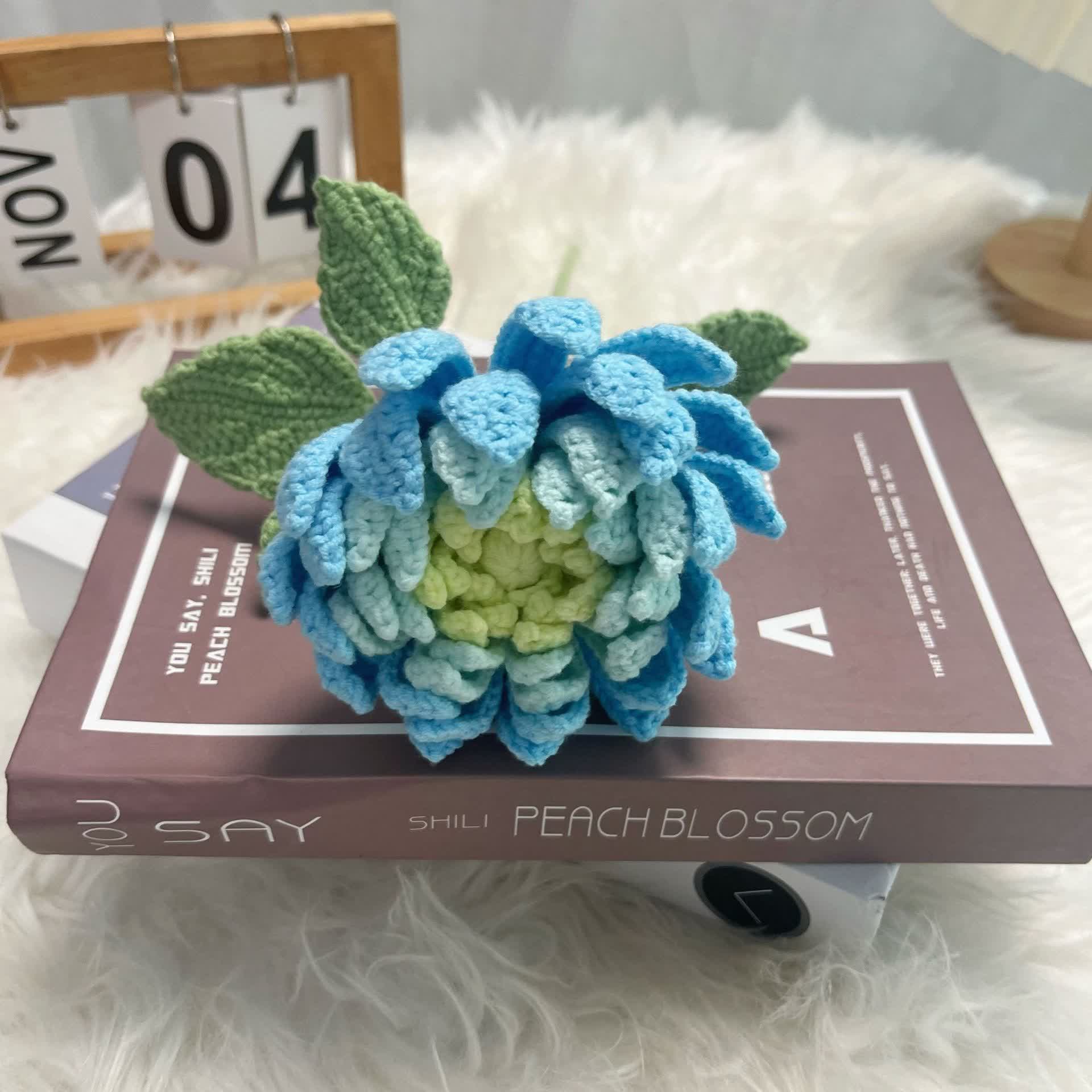 Hand-woven Dahlia Bouquet Ornament - image 3