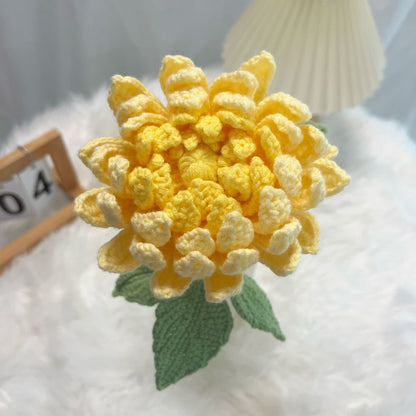 Hand-woven Dahlia Bouquet Ornament - Yellow - 16.14'' H - image 7