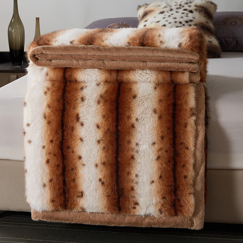 Luxurious Double Layer Faux Fur Throw Blanket - image 3