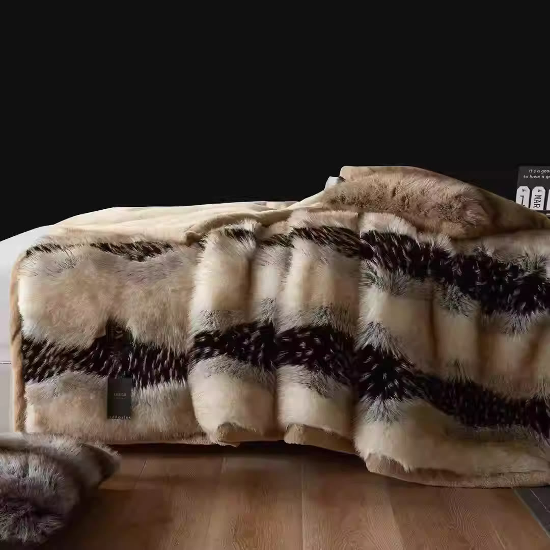 Luxurious Winter Faux Fur Throw Blanket - image 1