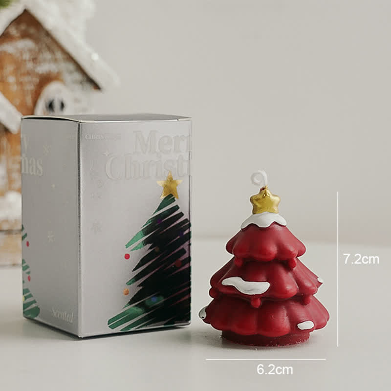 Christmas Tree Home Decor Scented Candle - Red - Northland Cedar - image 7