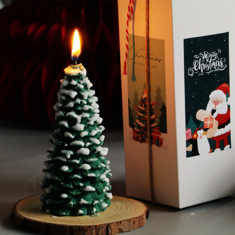 Christmas Tree Scented Candle Gift Ornament - Big Cedar - English Pear Freesia - image 8