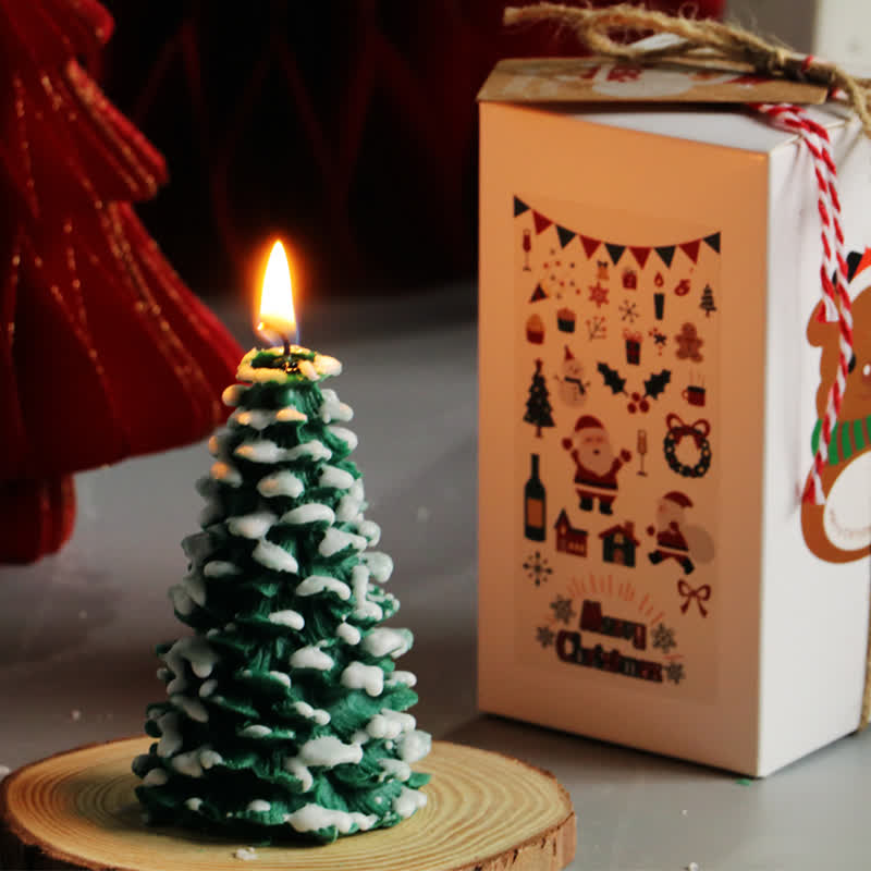 Christmas Tree Scented Candle Gift Ornament - Small Cedar - English Pear Freesia - image 7