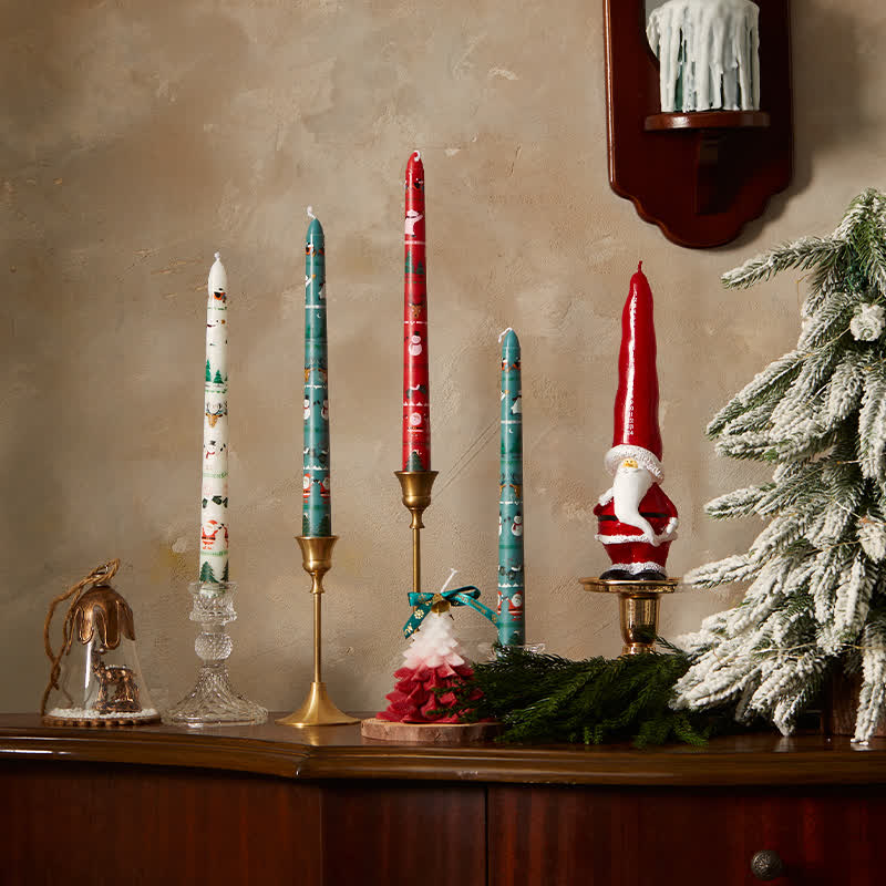 Festive Christmas Taper Scented Candle(2PCS) - image 2
