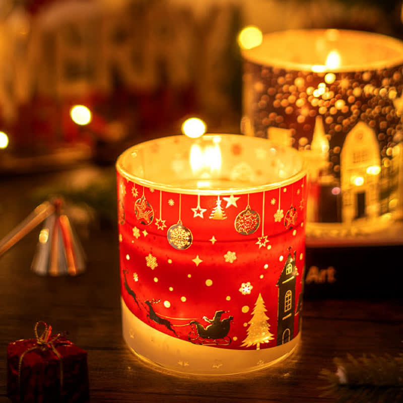 Creative Glowing Christmas Aromatherapy Candle Gift  - image 2