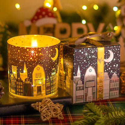 Creative Glowing Christmas Aromatherapy Candle Gift  - Sandalwood - image 4