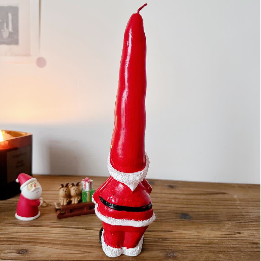 Santa Claus Numbers Candle Gift Ornament - image 2