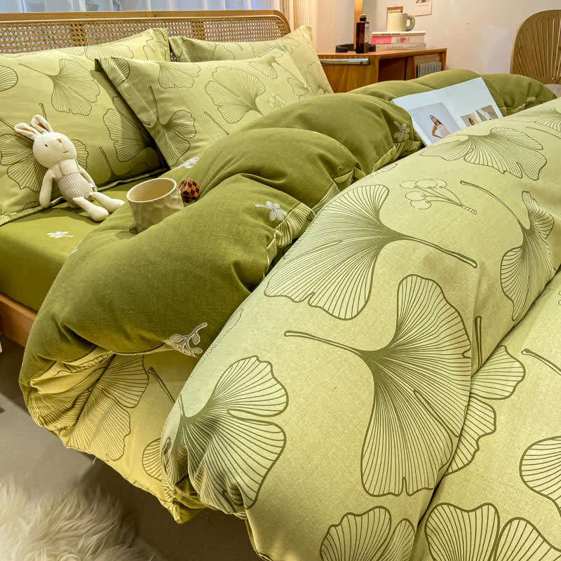 Brushed Cotton Ginkgo Leaf  Bedding - image 0