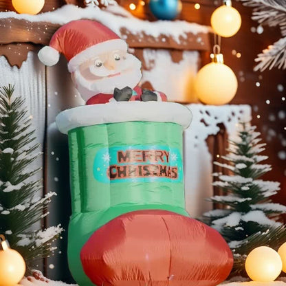 [Ship In 24 Hours] Christmas Dynamic Inflatable Decoration with LED Lights - image 2