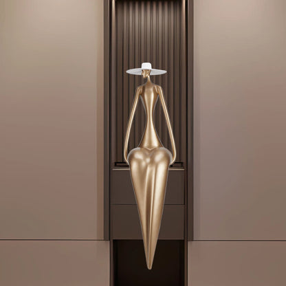 Artistic Figure Sculpture Living Room Ornament - Champagne - 3.54"W  x 5.51"L  x 14.96 "H - image 6