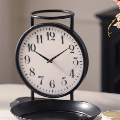 Iron Creative Clock Fruit Tray Decoration - image 2