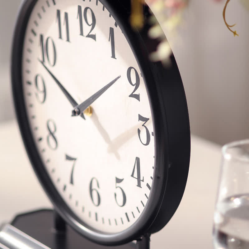 Iron Creative Clock Fruit Tray Decoration - image 3