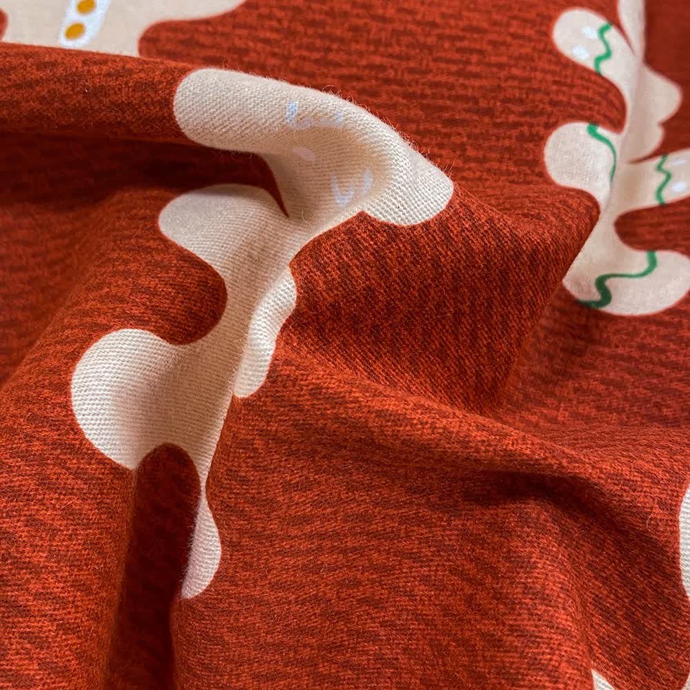 Brushed Pure Cotton Gingerbread Bear Bedding Set(4PCS) - image 2