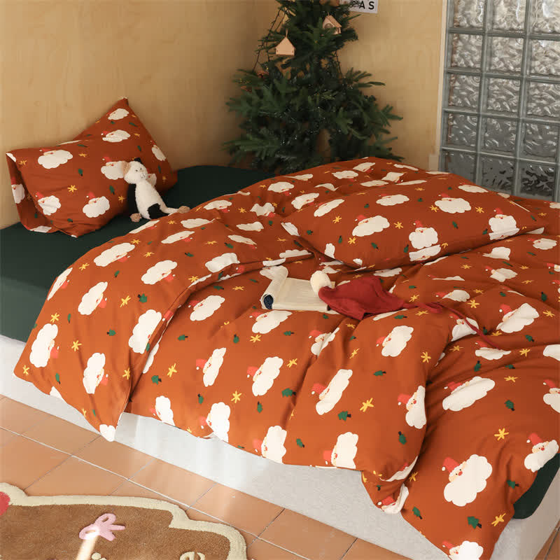 Pure Cotton Santa Claus Bedding Set(4PCS) - image 2
