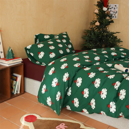 Christmas Pure Cotton Soft Bedding Set(4PCS) - Flat Sheet - King - image 0