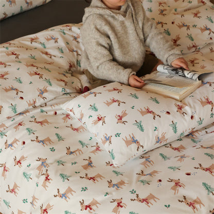 Christmas Tree Elk Cotton Bedding Set(4PCS) - image 2