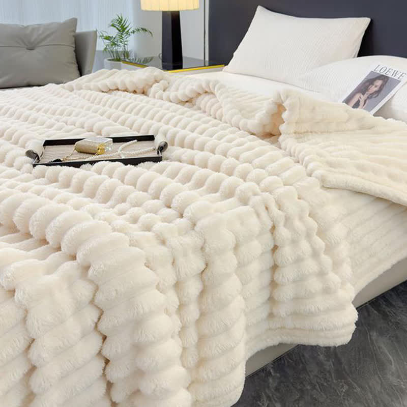 Reversible Warm Fleece Throw Blanket - image 1