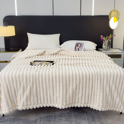 Reversible Warm Fleece Throw Blanket - image 2