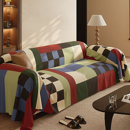 Modern Style Plaid Soft Sofa Cover - image 3
