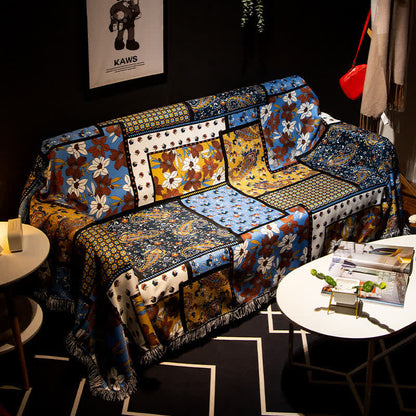 Bohemian Rural Style Anti-slip Sofa Cover - 86" x 157" - image 0