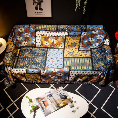 Bohemian Rural Style Anti-slip Sofa Cover - image 1
