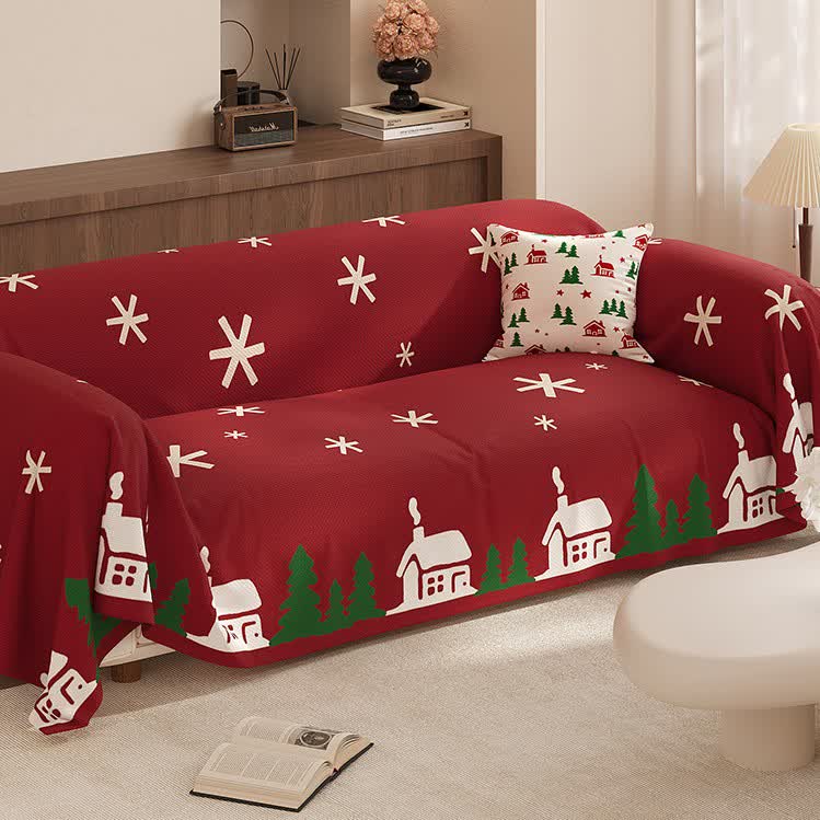 Christmas Festive Soft Anti-slip Sofa Cover - image 1