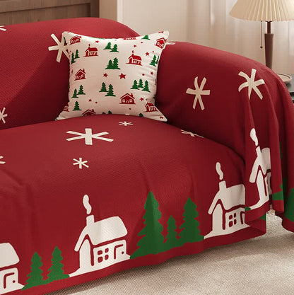 Christmas Festive Soft Anti-slip Sofa Cover - image 3