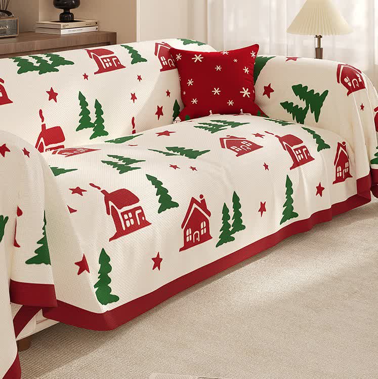 Christmas Festive Soft Anti-slip Sofa Cover - image 5