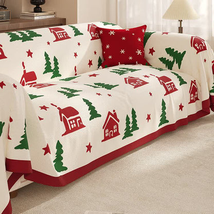 Christmas Festive Soft Anti-slip Sofa Cover - image 5