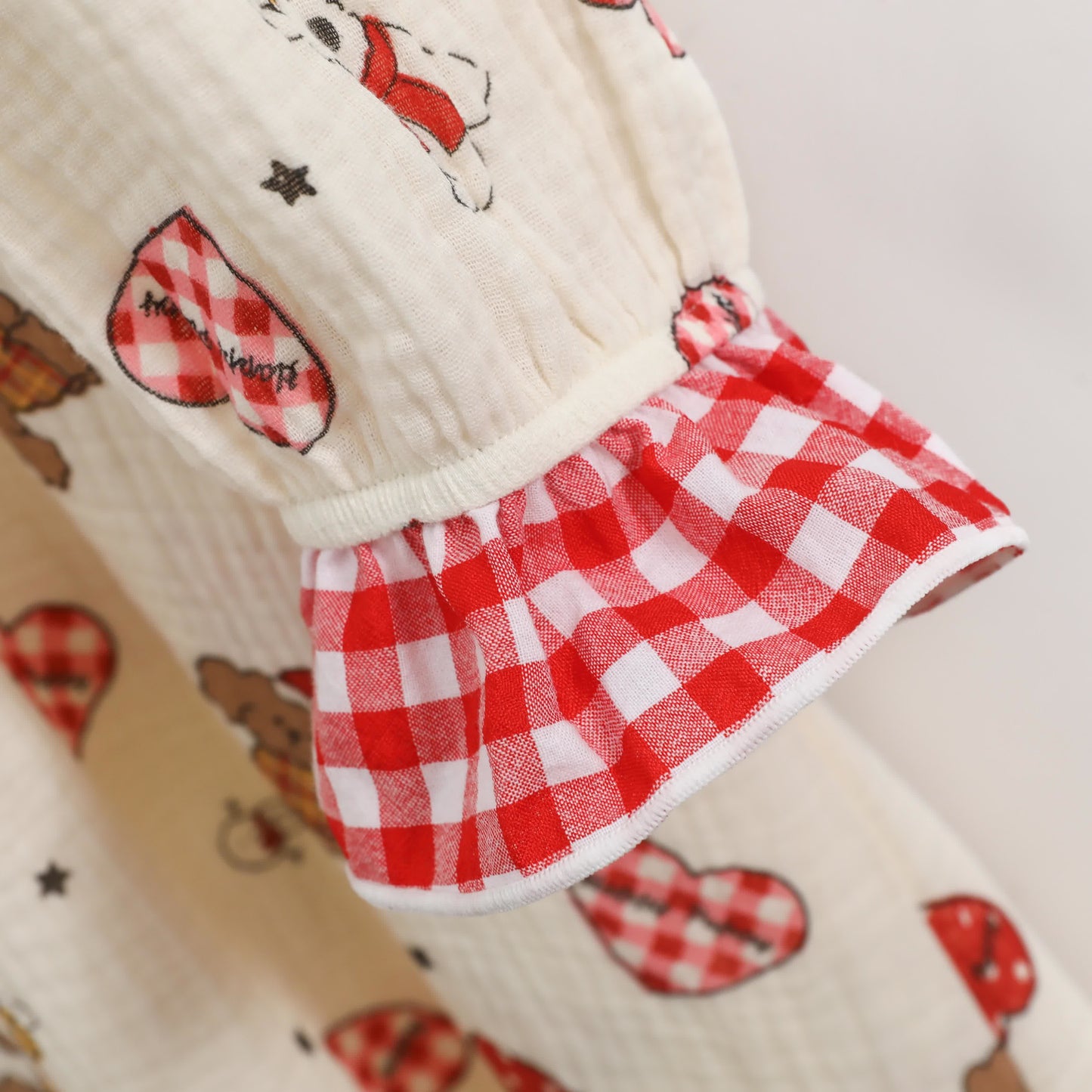 Plus Size Cotton Doll Collar Long Nightgown  - image 7