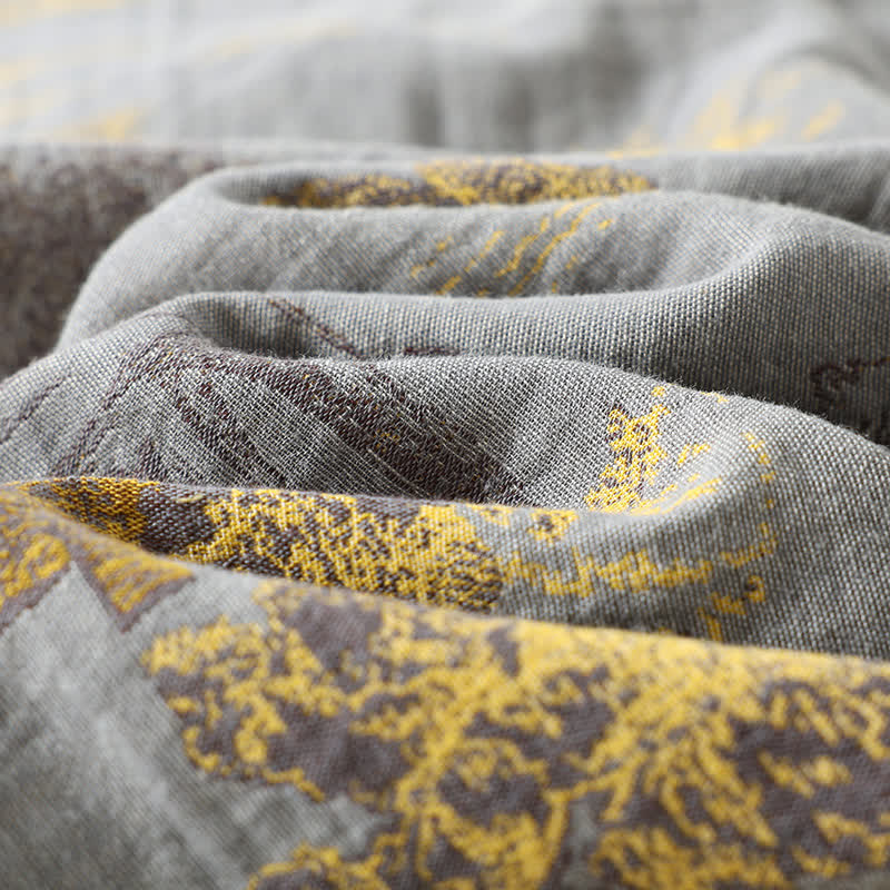 Neutral Landscape Kimono Cotton Pajama Set - image 10