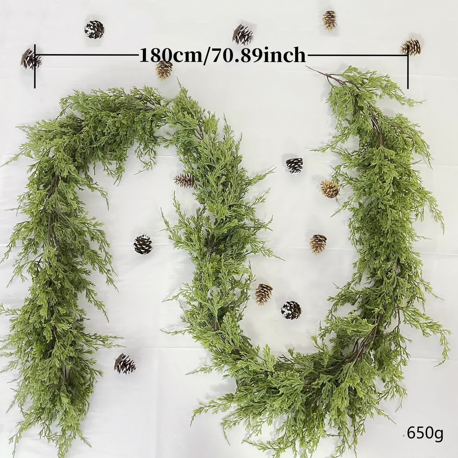 Norfolk Pine Garland Christmas Home Decor - 70.89"L - image 7