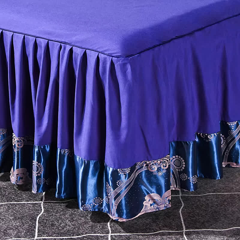 Satin Elegant Bed Skirt Bedding Set (4PCS) - image 4