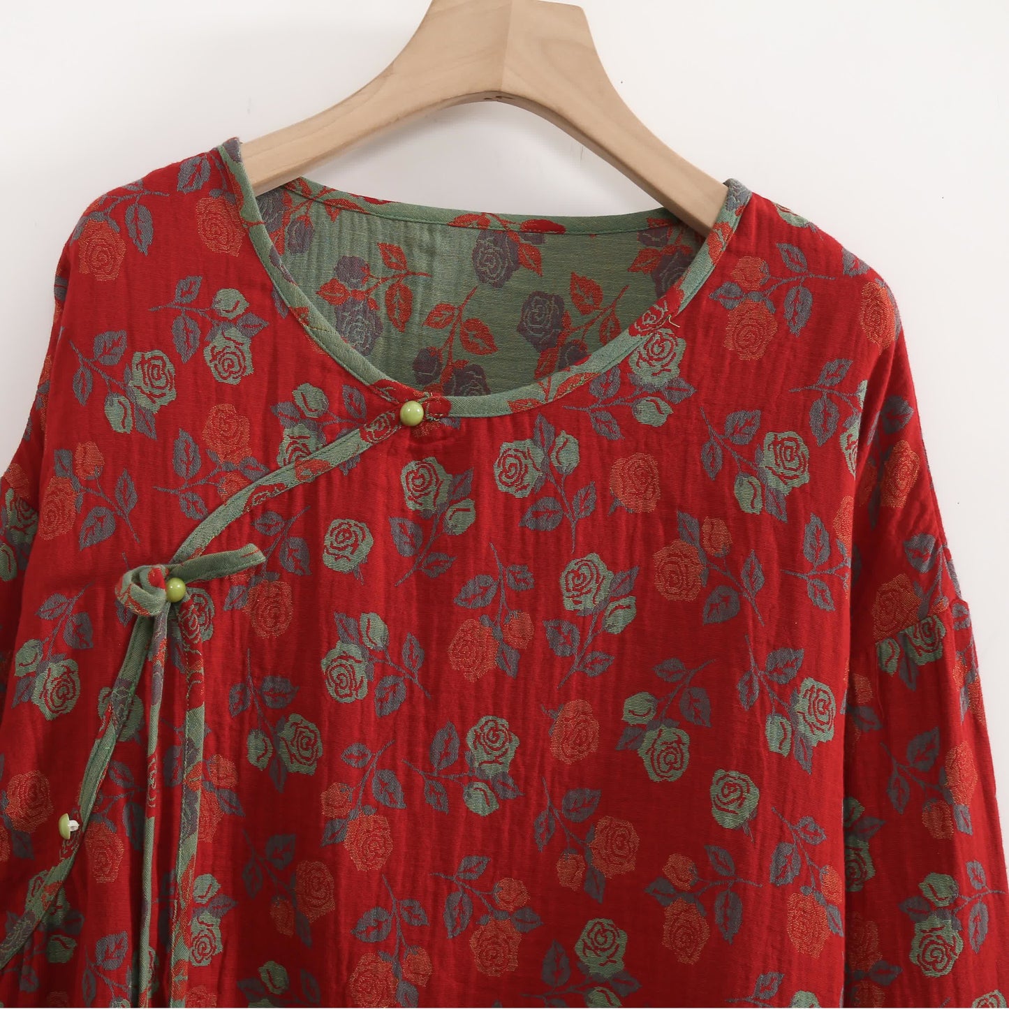 Plus Size  Rose Cotton Soft Pajama Set - image 7