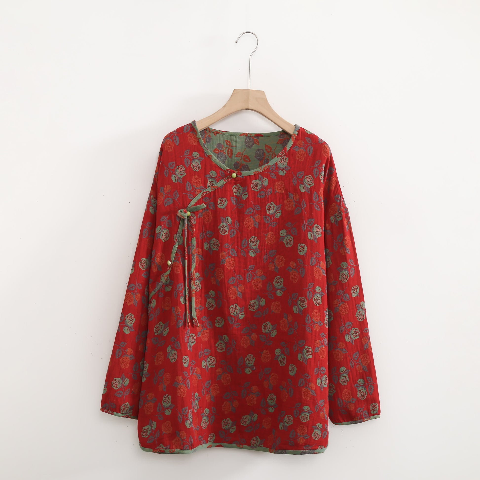 Plus Size  Rose Cotton Soft Pajama Set - image 5