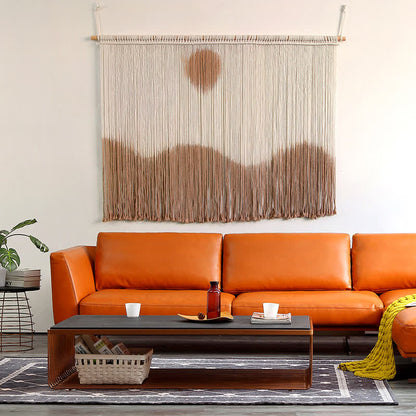 Simple Bohemian Tassel Wall Tapestry - Desert - 47.24"W x34.64"L - image 0