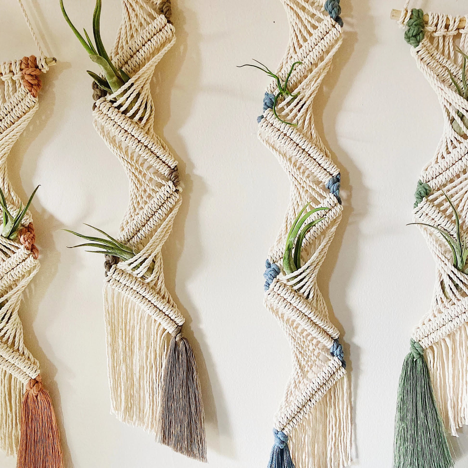 Bohemian Hand-woven Plant Holder Wall Tapestry - image 3