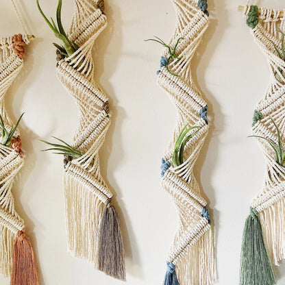 Bohemian Hand-woven Plant Holder Wall Tapestry - image 3