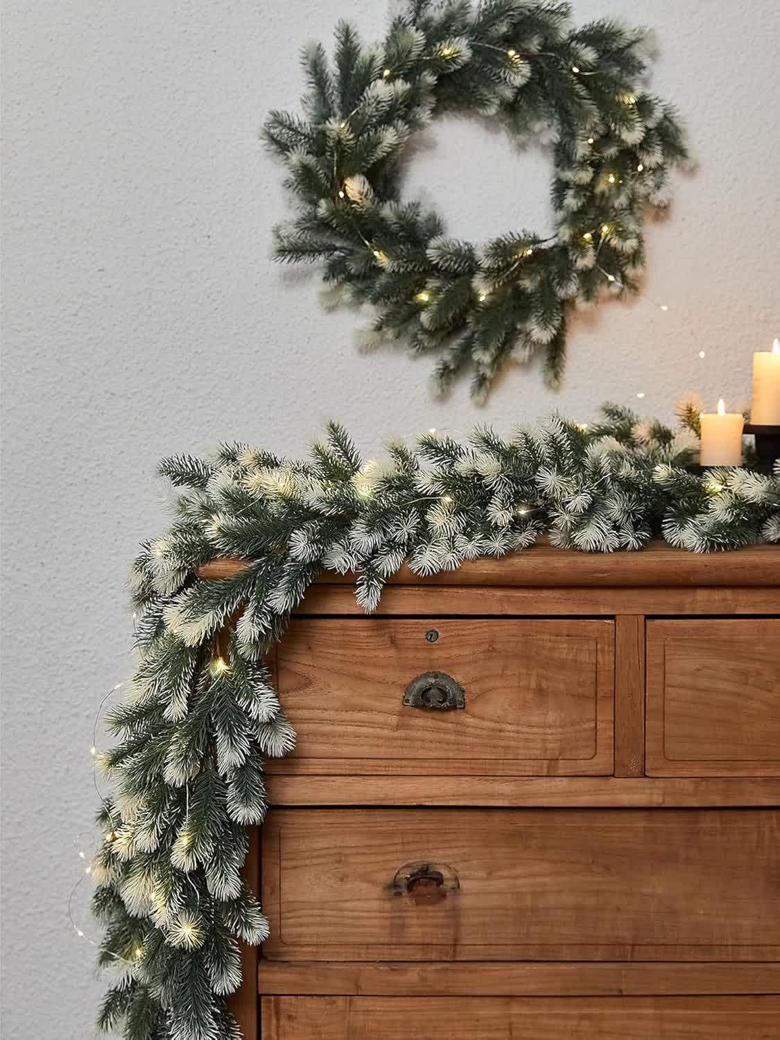 Christmas Gradient Garland Pine Needles Decor - image 1