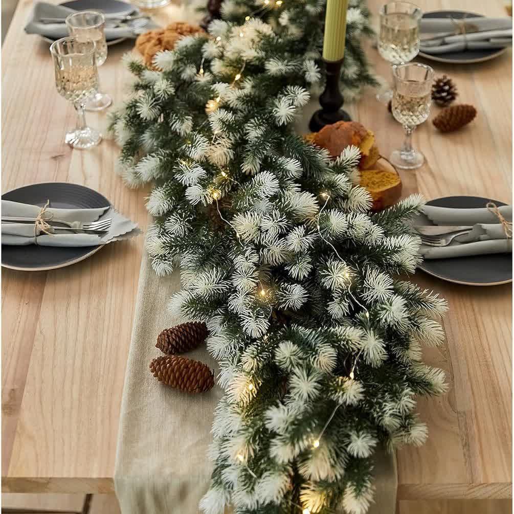 Christmas Gradient Garland Pine Needles Decor - image 5