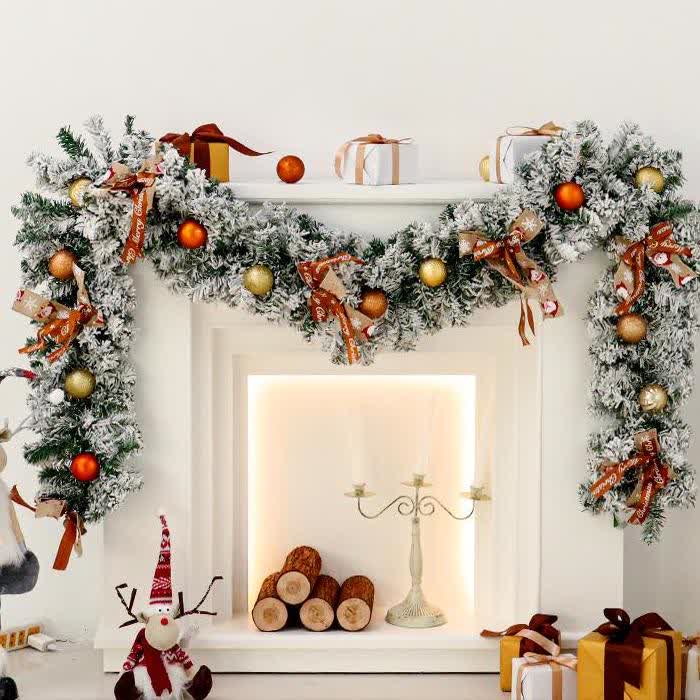Christmas Garland Wreath Home Decor - Standard - Garland: 106.29"L - image 3