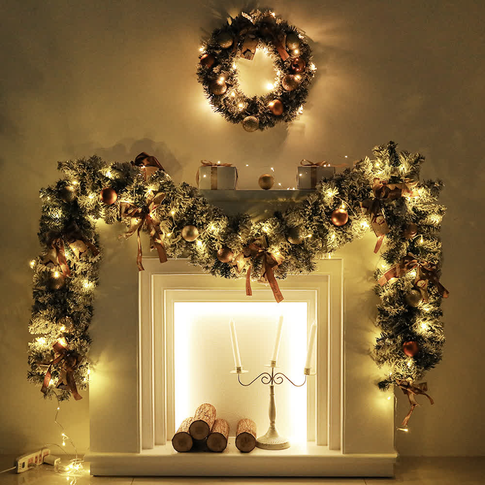 Christmas Garland Wreath Home Decor - image 2