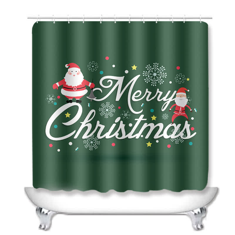 Merry Christmas Shower Curtain Mat Set - image 2