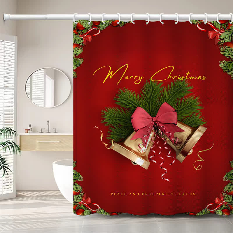 Christmas Holiday Party Anti-mildew Shower Curtain - G - 71"W x 79"L - image 6