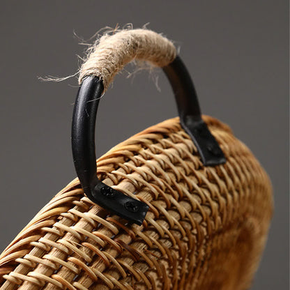Rattan Woven Desktop Snack Storage Basket - image 4