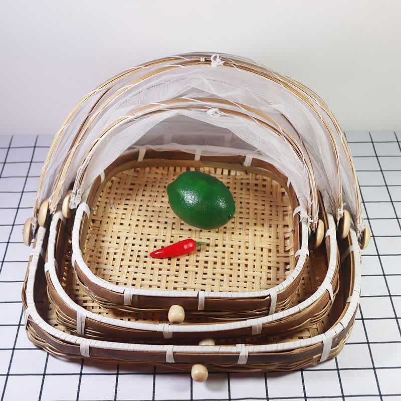 Bamboo Woven Handmade Household Basket - image 1
