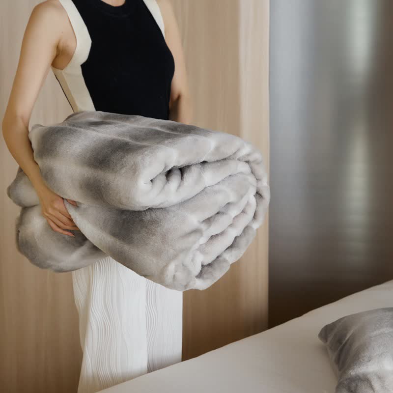 Simple Gradient  Antistatic Throw Blanket - image 4